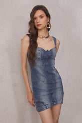 Reina Deconstruct Bustier Mini Dress